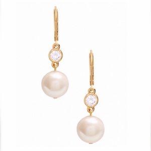 Kate spade crystal Pearl drop Earrings